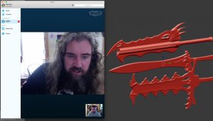 Mike Craughwell MikeChthulhu Big Giant Swords Discover Channel 3D printing Shapeways lego minifigures