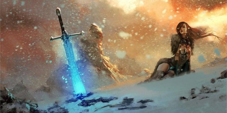 Video games swords fantasy art