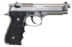 Constructed from an alloy frame, the Beretta 92FS weighs in at 33.3 ounces. It has a 15 round magazine. The pistol is noted for its incredibly accuracy. In fact, this is its best feature, bar none.