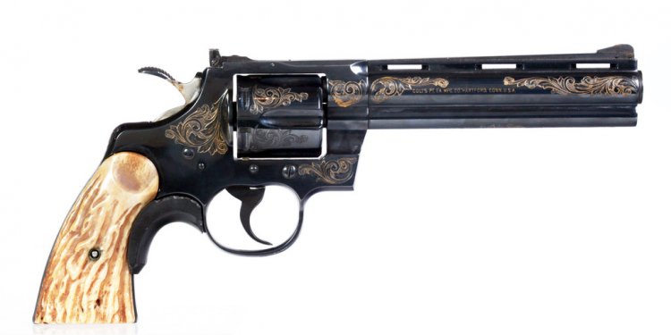 This engraved Colt Python 357