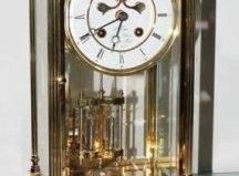Franklin Mint Liberty brass mantel clock