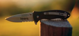 knife engraved with logo