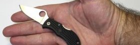 Spyderco Manbug EDC Pocket Knife - In Hands 1